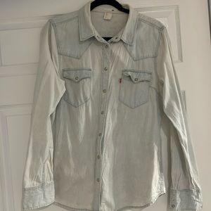 Levi light blue Denim button down